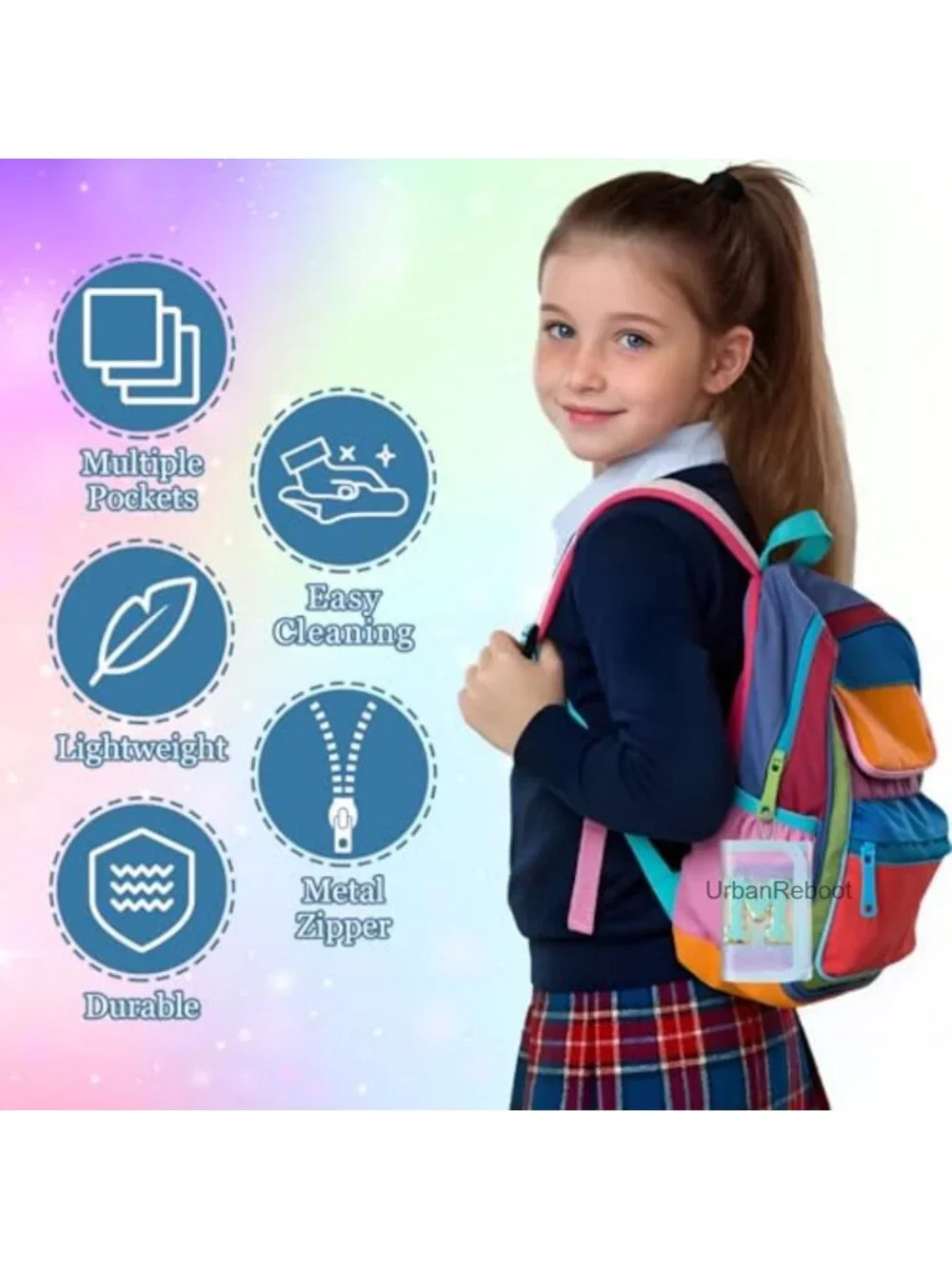 sundee Kids Girls Small Trifold Wallet with Magic Sticker and Zipper Pocket